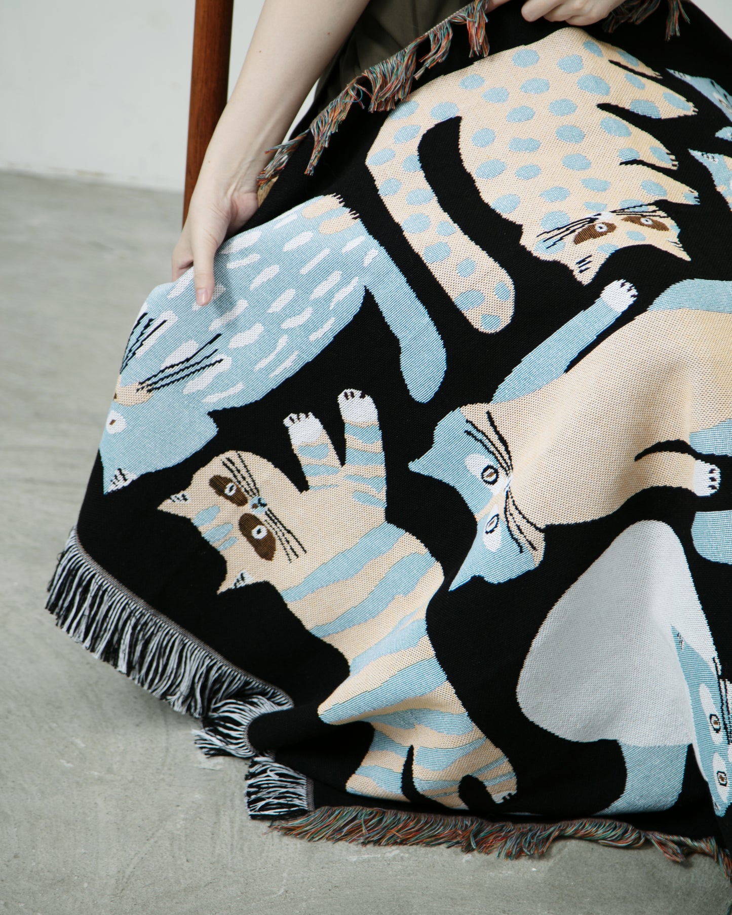 MULTI BLANKET “nekomoyou” / 坪井香保里