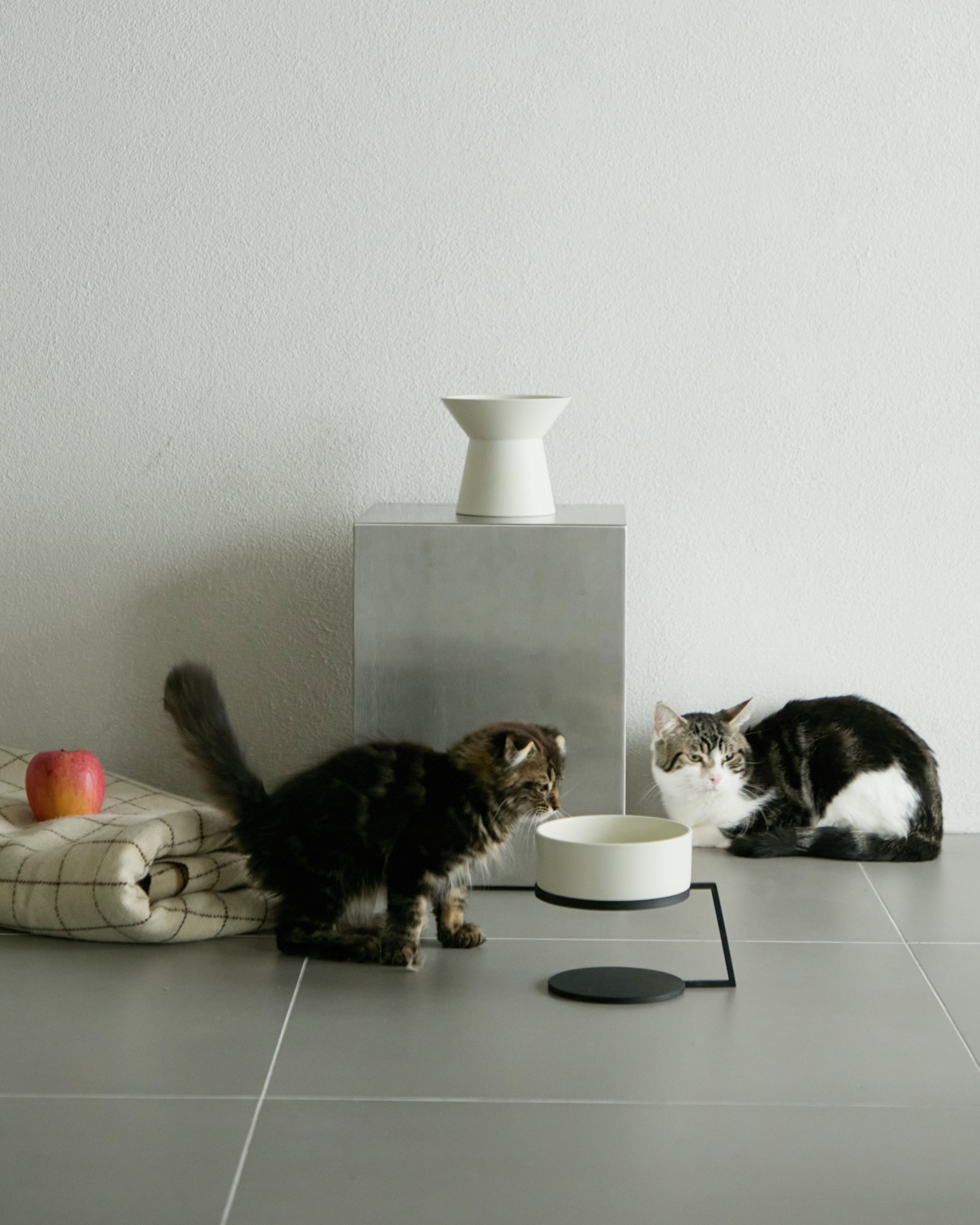 TATARA ｜ 猫と暮らしに美を添える鉄台のウォータースタンド 高さ15cm