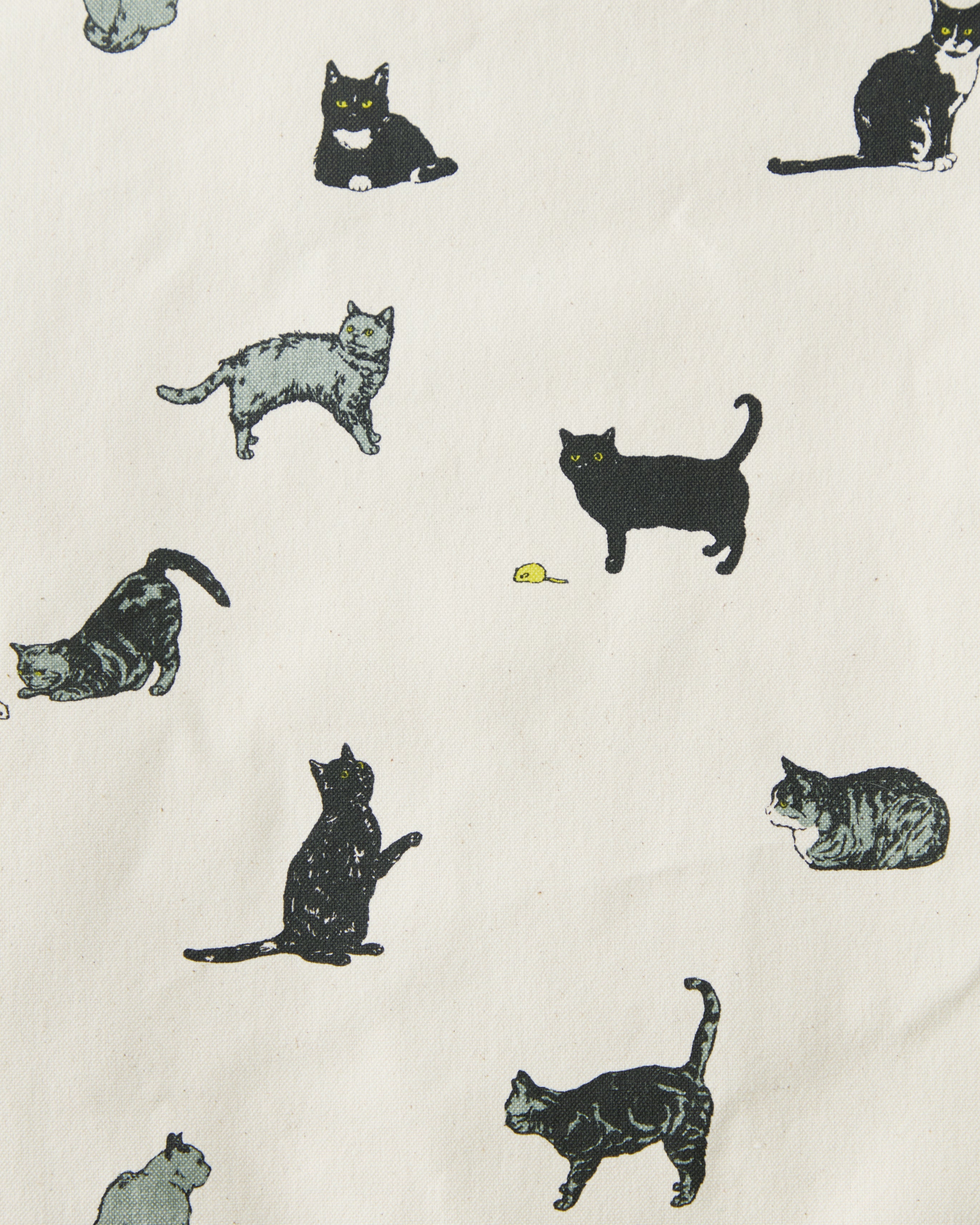 TOTE BAG MINI ｜ TEMBEAの猫のしぐさを描いたコットン素材のミニ