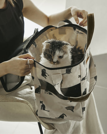 CARRY TOTE BAG ｜ TEMBEA × &CATの猫用キャリーバッグ。通院や 