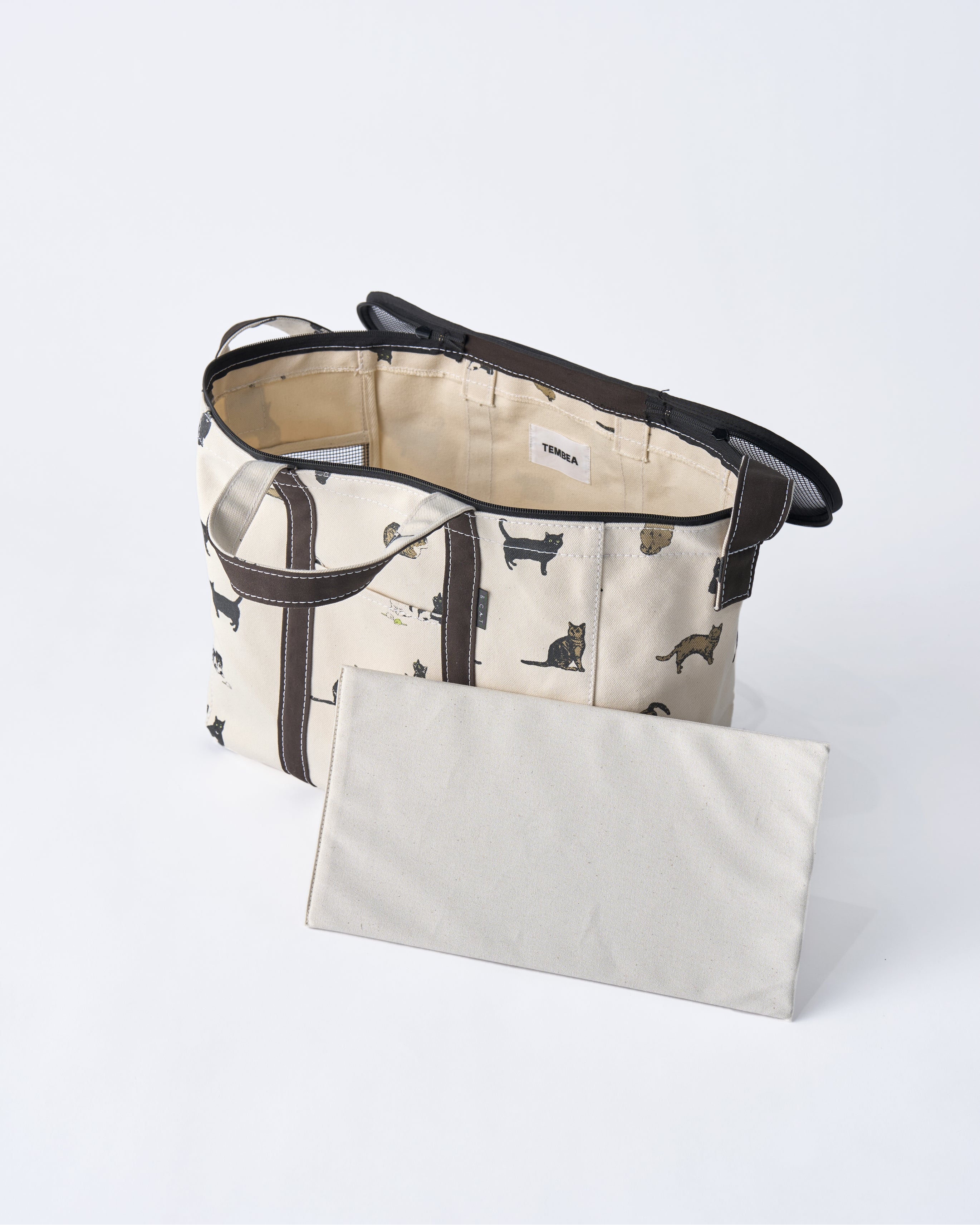 CARRY TOTE BAG ｜ TEMBEA × &CATの猫用キャリーバッグ。通院や